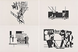 Gerd Arntz - Siebdrucke nach fruehen Holzschnitten, 75752-1, Van Ham Kunstauktionen