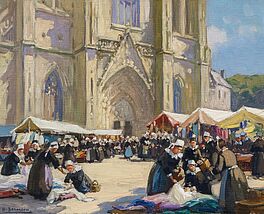 Henry-Alphonse Barnoin - Marche a Quimper, 65042-3, Van Ham Kunstauktionen