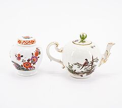 Meissen - Teekaennchen Teedose und Dose mit verschiedenen Dekoren, 76821-268, Van Ham Kunstauktionen