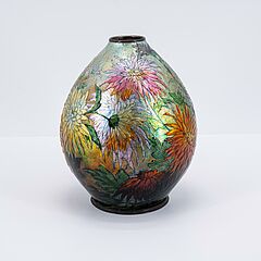 Camille Faure - Gebauchte Vase mit Chrysanthemen, 76257-42, Van Ham Kunstauktionen