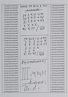 Hanne Darboven - Fuer Sol LeWitt - Monat Maerz, 70001-691, Van Ham Kunstauktionen