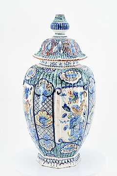 Jan Gaal - De Twee Scheepjes - Praechtige Deckelvase mit Kaschmirdekor, 75124-1, Van Ham Kunstauktionen