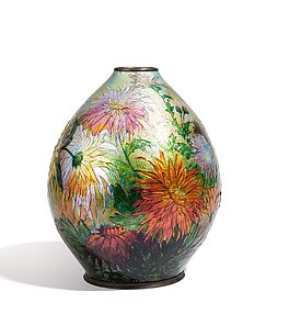 Camille Faure - Gebauchte Vase mit Chrysanthemen, 76257-42, Van Ham Kunstauktionen