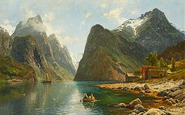 Anders Monsen Askevold - Fjord in Norwegen, 76617-1, Van Ham Kunstauktionen