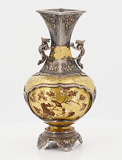 Shibayama-Vase mit Drachen, 66488-21, Van Ham Kunstauktionen