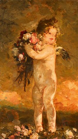 Carl von Marr - Amor mit Rosenbouquet, 56640-41, Van Ham Kunstauktionen