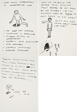 David Shrigley - Konvolut von 3 Zeichnungen, 77669-326, Van Ham Kunstauktionen