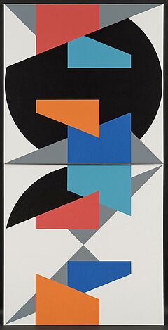 Jan Kubicek - Geteilte Quadrate Dreiecke und Kreis, 77925-1, Van Ham Kunstauktionen