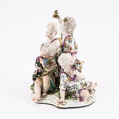 Meissen - Amorettengruppe als Allegorie des Fruehlings, 79866-3, Van Ham Kunstauktionen