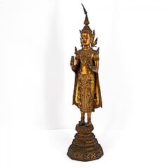 Stehender Buddha im Fuerstenschmuck, 79955-47, Van Ham Kunstauktionen