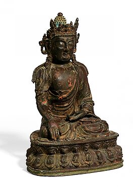 Buddha in bhumisparsa mudra, 66840-1, Van Ham Kunstauktionen