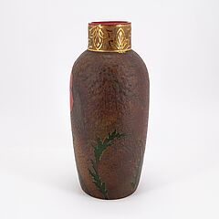 Legras  Cie - Ovoide Vase mit Mohndekor, 76846-34, Van Ham Kunstauktionen