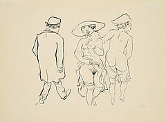 George Grosz - Promenade Aus Ecce Homo, 77819-7, Van Ham Kunstauktionen