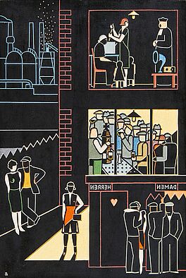 Gerd Arntz - Feierabend, 76574-30, Van Ham Kunstauktionen