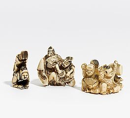 Netsuke Akrobat, 63200-23, Van Ham Kunstauktionen