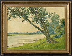 Max Clarenbach - Der Rhein bei Uerdingen, 79661-1, Van Ham Kunstauktionen