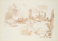 Oskar Kokoschka - House of Parliament I Aus London from the River Thames, 79349-3, Van Ham Kunstauktionen