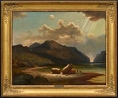 Carl Rottmann - Gewitterstimmung im Fjord, 80415-2, Van Ham Kunstauktionen