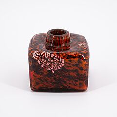 Quaderfoermige Vase mit Metallfolieneinschmelzungen, 77461-5, Van Ham Kunstauktionen