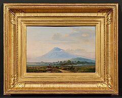 Raden Saleh Ben Jaggia - Landschaft mit Blick auf den Vulkan Merapi auf Java, 79507-1, Van Ham Kunstauktionen