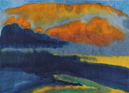 Emil Nolde - Abendhimmel ueber der Marsch, 80196-1, Van Ham Kunstauktionen