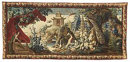 Aubusson - Tapisserie mit Landschaft und Pagoden aus der Serie der chinesischen Landschaften, 64084-21, Van Ham Kunstauktionen