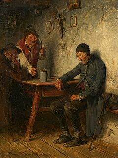 Hugo Kaufmann - Drei Bauern im Wirtshaus, 78051-1, Van Ham Kunstauktionen