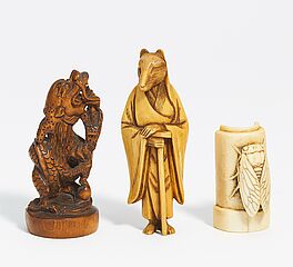 Zwei Netsuke, 65286-1, Van Ham Kunstauktionen