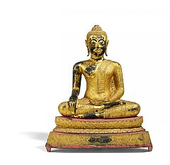 Buddha Shakyamuni auf Lothosthron, 79955-4, Van Ham Kunstauktionen