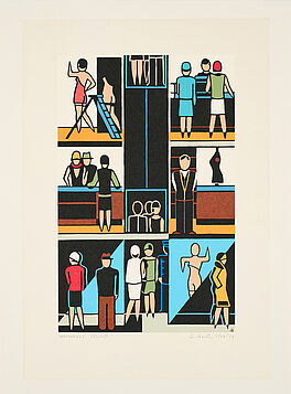 Gerd Arntz - Warenhaus, 80392-3, Van Ham Kunstauktionen