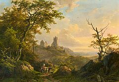 Johann Bernhard Klombeck - Sommerliche Waldlandschaft, 79570-8, Van Ham Kunstauktionen