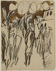 Ernst Ludwig Kirchner - Strassenszene am Abend, 68002-26, Van Ham Kunstauktionen