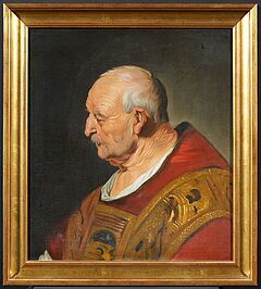 Jacob Adriaenz Backer - Kopf eines aelteren Herren in kirchlichem Gewand, 76658-1, Van Ham Kunstauktionen