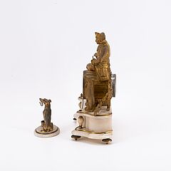 Pendule mit Friedrich dem Grossen und ein Beistellhund, 79575-1, Van Ham Kunstauktionen