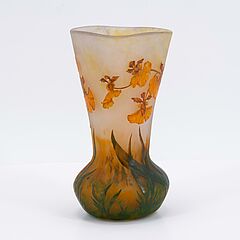 Daum Freres - Vase mit Ordchideendekor, 76257-41, Van Ham Kunstauktionen