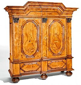 Grosser Barock Dielenschrank, 35249-1, Van Ham Kunstauktionen