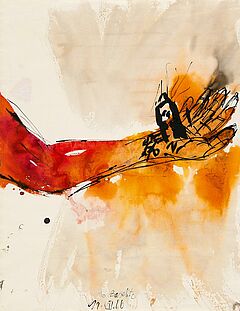 Georg Baselitz - Ohne Titel Die Hand - die Hand Gottes Remix, 58323-1, Van Ham Kunstauktionen