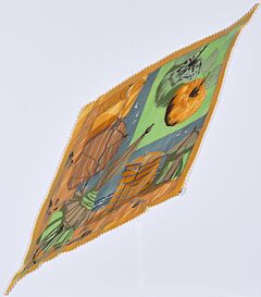 Hermes - Konvolut 1 plissiertes Carre und 2 Gavroche, 69887-9, Van Ham Kunstauktionen