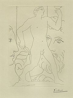 Pablo Picasso - Marie Therese Sculpteur au travail et sculpture representant un athlete grec, 57862-1, Van Ham Kunstauktionen