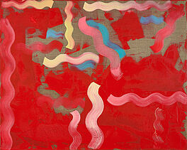 Diango Hernandez - Wave painting rot, 80107-3, Van Ham Kunstauktionen