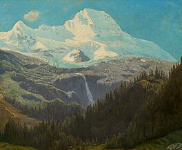 Johann Wilhelm Schirmer - Schmadribachfall und Tschingelhorn im hinteren Lauterbrunnental Berner Oberland, 77316-2, Van Ham Kunstauktionen