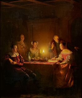 Petrus van Schendel - Die Schreiberin, 79976-1, Van Ham Kunstauktionen