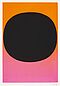 Rupprecht Geiger - Variation Runde Farbe Ischwarz mit Spritzer auf orange-rot, 57012-10, Van Ham Kunstauktionen