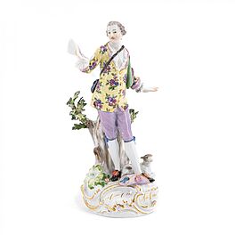 Meissen - Grosse Schaeferfigur mit Notenblatt, 79883-33, Van Ham Kunstauktionen