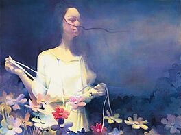 Lisa Yuskavage - A Girl in the Flowers, 73355-11, Van Ham Kunstauktionen