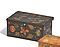 Franken - Groessere Kassette mit Blumen auf schwarzem Grund, 75067-10, Van Ham Kunstauktionen