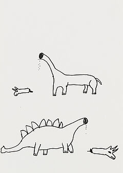 David Shrigley - Ohne Titel Dinosaurs, 79527-607, Van Ham Kunstauktionen