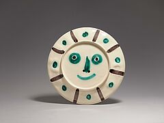 Pablo Picasso Ceramics - Face with Palm-leaves, 80037-6, Van Ham Kunstauktionen