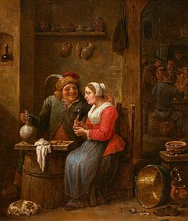 David dJ Teniers - Bauernpaar in der Wirtsstube, 73593-2, Van Ham Kunstauktionen