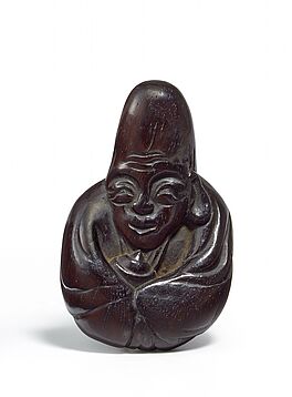 Netsuke Der Gluecksgott Fukurokuju, 65350-28, Van Ham Kunstauktionen